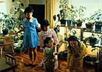 Four Children With Plants - 1980