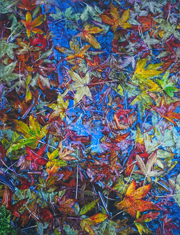 Autumn Leaves at Moraine Lake